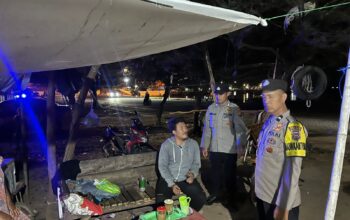 Patroli Blue Light Polsek KPN Antisipasi Gangguan Kamtibmas di Akhir Pekan 