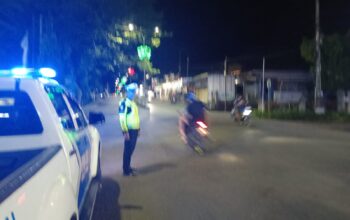 Satlantas Polres Soppeng Intensifkan Patroli Biru, Ciptakan Keamanan dan Ketertiban Lalu Lintas di Malam Hari