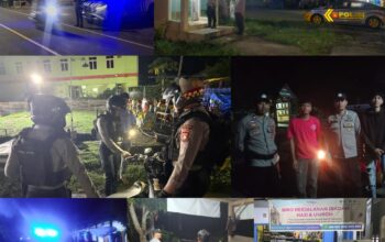 Jaga Kondusivitas Wilayah, Polres Sinjai dan Polsek Jajaran Intens Gelar Patroli Malam.