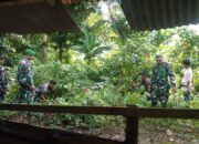 Cuaca Akhir-Akhir Ini Diguyur Hujan, Koramil 1413-13/Sorawolio Peduli Kebersihan Sungai