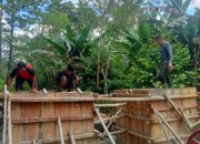 Pengecoran Tepi Jauh Jembatan Gantung Garuda di Lawele Terus Dikebut