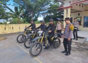 Polsek Telluwanua Serahkan Motor Trail ke Brimob Untuk Dukung Patroli Penanganan Konflik