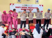 Polres Buton Gelar Bakti Sosial Donor Darah Sambut Hari Bhayangkara ke-80