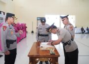 Pesan Kapolres Saat Pimpin Sertijab PJU Polres Banggai