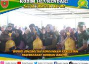 Wujud Sinergitas Ringankan Kesulitan Masyarakat Korban Banjir di Kendari