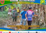 Dukung Penanggulangan Banjir, Koramil Mandonga Dampingi Pengukuran Lahan Tanggul Kali Wanggu