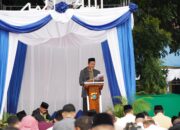 Kapolda Sultra dan Masyarakat Laksanakan Salat Idul adha di Lapangan Presisi Polda Sultra