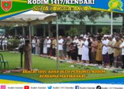 Pererat Kebersamaan, Kodim 1417/Kendari Gelar Shalat Idul Adha 1447 H Bersama Masyarakat