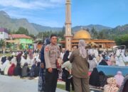Personel Polsek Anggeraja Laksanakan Pengamanan Shalat Idul Adha 1447 H di Lapangan Andi Liu Cakke