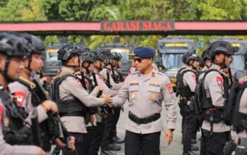 Wakapolda Sultra Sambut Kepulangan 1 SSK Personel Brimob dari Penugasan Satgas Amole II di Papua