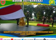 Kodim 1417/Kendari Gelar Upacara Peringatan Hari Lahir Pancasila