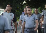 Personel Polres Parepare Gelar Olahraga Bersama, Wujudkan Tubuh Prima dan Semangat Kebersamaan
