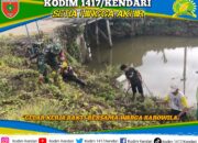 Wujud Sinergitas, Babinsa Koramil 1417-06/Unaaha Gelar Kerja Bakti Bersama Warga Barowila