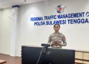 Ditlantas Polda Sultra Sampaikan Kondisi Terkini Arus Lalu Lintas Melalui Live Report Bersama RRI Kendari