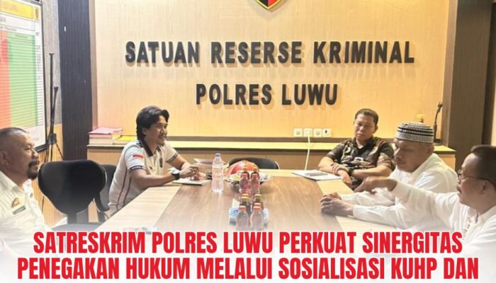 Satreskrim Polres Luwu Perkuat Sinergitas Penegakan Hukum Melalui Sosialisasi KUHP dan KUHAP Terbaru kepada PPNS