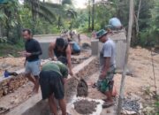 Pembangunan Jembatan Gantung Garuda di Lawele Masuki Tahap Plester Pondasi
