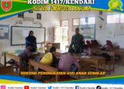 Dukung Peningkatan Gizi Anak Sekolah, Babinsa Koramil Landono Pantau Penyaluran Makan Bergizi Gratis di Basala