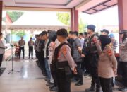 Cek Kesiapan, Kabag Ops Polres Sinjai Pimpin Apel Pengecekan Personel Pam Aksi Unjuk Rasa.