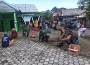 Melalui JUMPA BERLIAN, Koramil Kaledupa dan Warga Langgee Bersihkan Lingkungan di Jumat Pagi