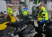 Ditlantas Polda Sultra Tindak 22 Kendaraan Berknalpot Brong dalam Operasi Cipta Kondisi di Jalan Abunawas