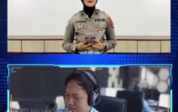 Polwan Ditlantas Polda Sultra Gencarkan “Polantas Menyapa”, Edukasi Pengendara demi Keselamatan Berlalu Lintas