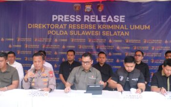 Ditreskrimum Polda Sulsel Gelar Konferensi Pers Pengungkapan Tindak Pidana Pencurian dengan Pemberatan dan Penadahan