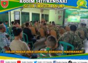 Sinergi Tanpa Batas, Kodim 1417/Kendari Gelar Nobar Bola Gembira Bersama Masyarakat