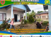Wujudkan Lingkungan Bersih, Babinsa Koramil 1417-06/Unaaha Gelar Karya Bakti Bersama Warga Desa Barowila