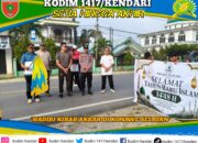 Sambut Tahun Baru Islam 1448 H, Danramil Tinanggea Hadiri Kirab Akbar di Konawe Selatan