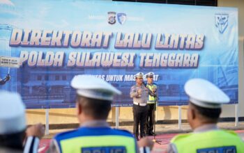 Dirlantas Polda Sultra Pimpin Apel Pagi, Tekankan Profesionalisme dan Kesiapan Menjelang Hari Bhayangkara ke-80