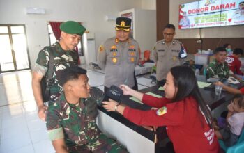 Sambut Hari Bhayangkara ke-80, Polres Morowali Utara gelar Donor Darah 