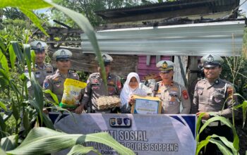 Bakti Sosial Satlantas Polres Soppeng dalam Rangka Hut Bhayangkara ke 80