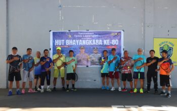 Satlantas Polres Palopo Gelar Turnamen Tenis Lapangan Sambut Hut Bhayangkara Ke-80