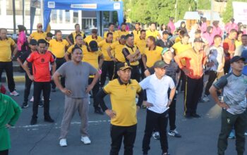 80 Tahun Mengabdi, Polri untuk Masyarakat: Polres Soppeng Gelar Olahraga Bersama dan Car Free Day Pererat Kebersamaan