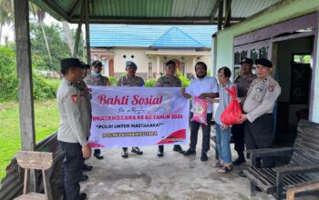 HUT Bhayangkara ke-80 Tahun 2026, Polsek Sawa Gelar Baksos Polri Untuk Masyarakat