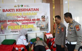 Sambut HUT Bhayangkara ke-80, Polres Palopo Gelar Donor Darah Bersama PMI dan Instansi Terkait