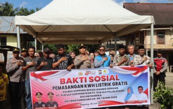 Polres Soppeng Wujudkan Kepedulian Melalui Pemasangan KWH Meter Gratis, Tingkatkan Kualitas Hidup Masyarakat