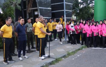 Meriahkan Hari Bhayangkara Ke-80, Polres Parepare Gelar Olahraga Bersama, Tebar Doorprize hingga Hadiah Umrah