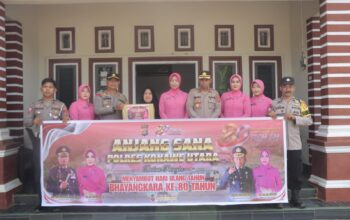 Anjangsana Polres Konawe Utara dan Bhayangkari Peduli, Wujud Penghargaan Kepada Purnawirawan Jelang Hari Bhayangkara Ke-80