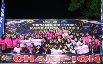 Pererat Soliditas, Polres Wajo Gelar Final dan Penyerahan Piala Turnamen Voli Hari Bhayangkara