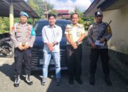 Personel Polsek Alla Kawal Aktivitas Perbankan, Ciptakan Situasi Kamtibmas Kondusif