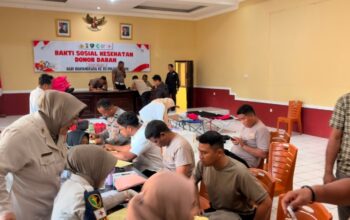 Sambut Hari Bhayangkara Ke-80, Polres Buton Gelar Bakti Kesehatan Donor Darah 