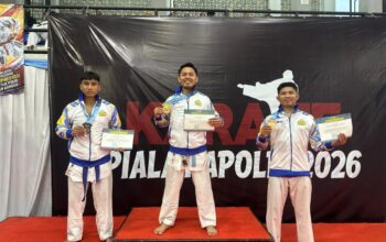 Personel Polda Sultra Borong 10 Medali pada Kejuaraan Karate Kapolri Cup 2026