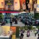 Polwan Polres Sinjai Ambil Alih Pengamanan Saat Personel Polki Menunaikan Sholat Jumat.