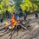 Polres Sinjai Tegas Berantas Perjudian, Arena Sabung Ayam di Tellulimpoe Dibakar.