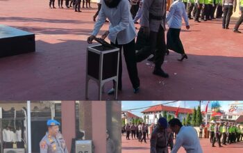 Kotak Amal Usai Apel Jadi Simbol Kepedulian, Polres Sinjai Tanamkan Budaya Berbagi kepada Personelnya.