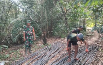 Kodim 1413/Buton Mulai Pembangunan Jembatan Beton, Perkuat Konektivitas Antarwilayah