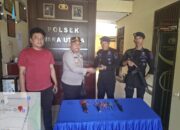 Hasil Penyisiran Pasca Tawuran Diserahkan Brimob Ke Polsek Wara Utara, Penyelidikan Terus Berlanjut