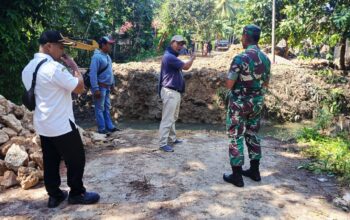 Dandim 1413/Buton Laksanakan Peninjauan Lapangan Pembangunan Jembatan Beton di Sejumlah Lokasi Kabupaten Buton
