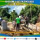 Wujud Kemanunggalan TNI, Babinsa Koramil Tinanggea dan Warga Lapoa Indah Gotong Royong Bangun Jembatan Beton